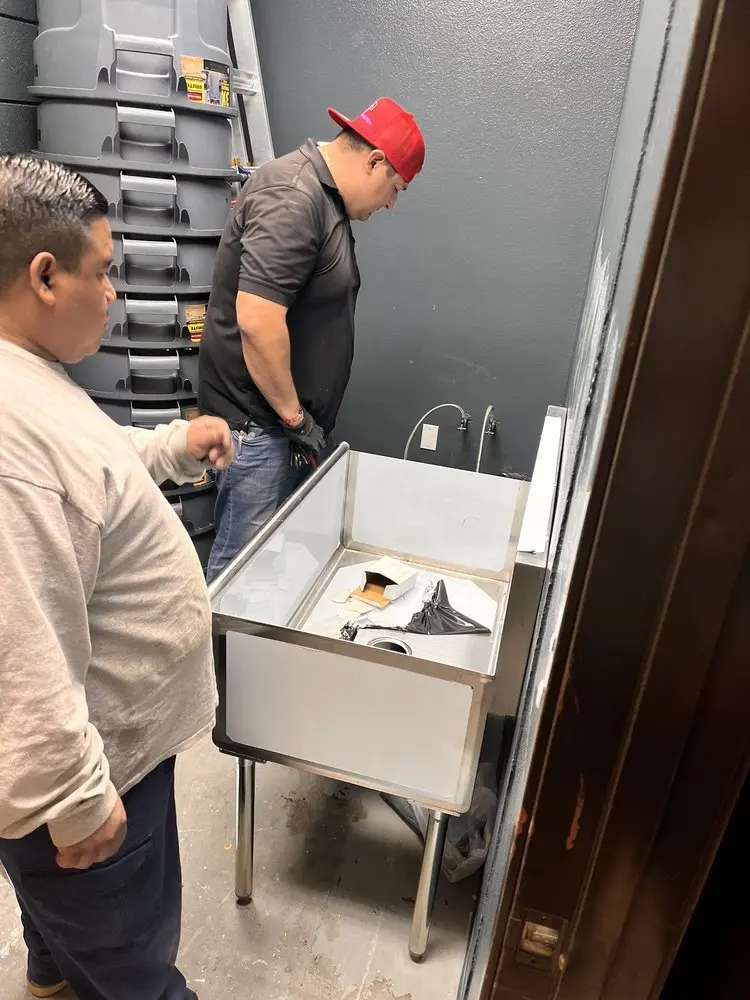 Commercial plumbing and sink installation in Ellsworth